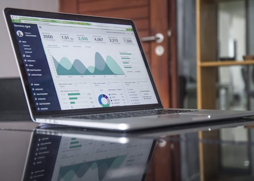 Data metrics presentation demonstrating organization growth